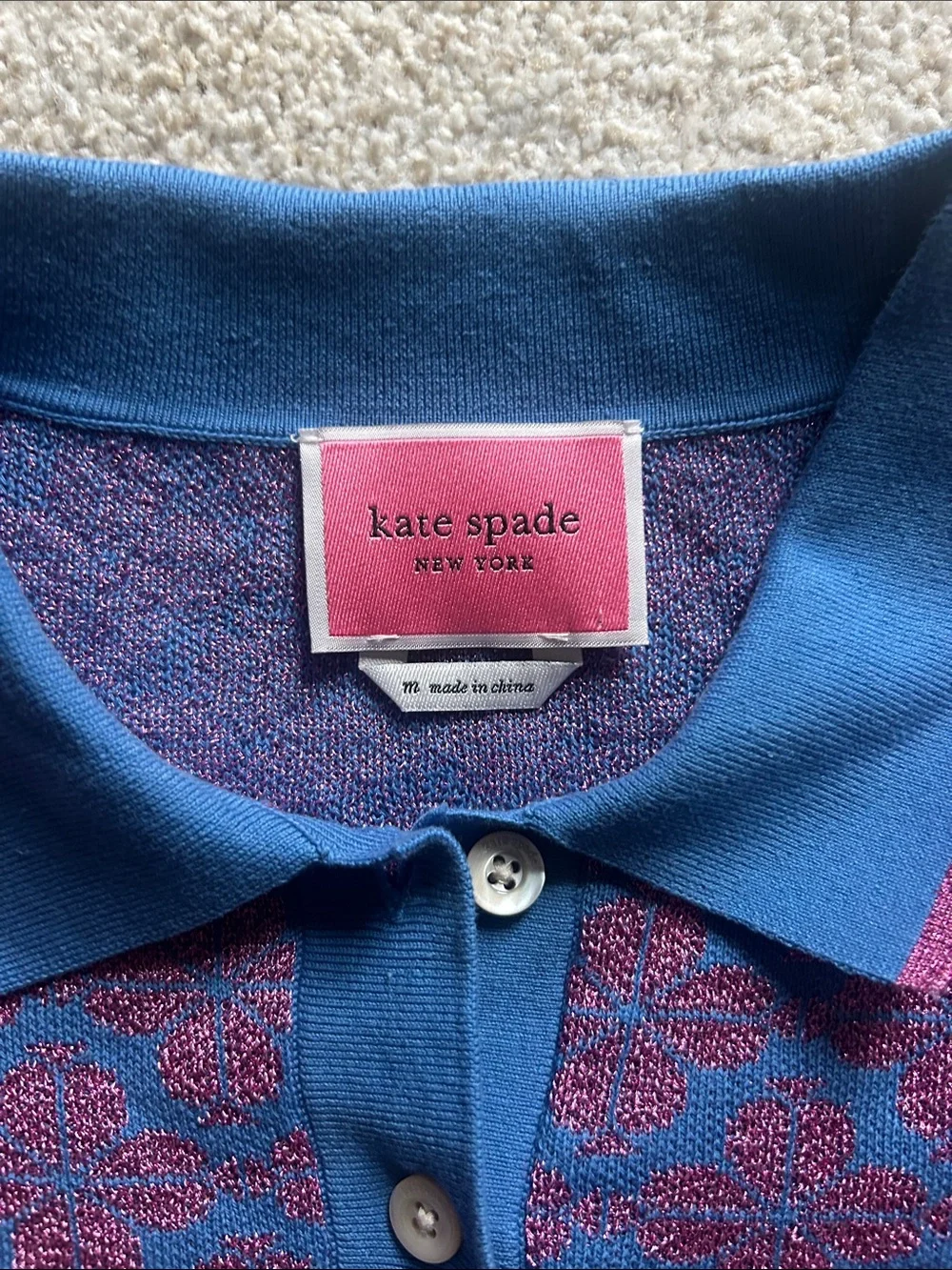 Kate Spade Flower Polo Sweater